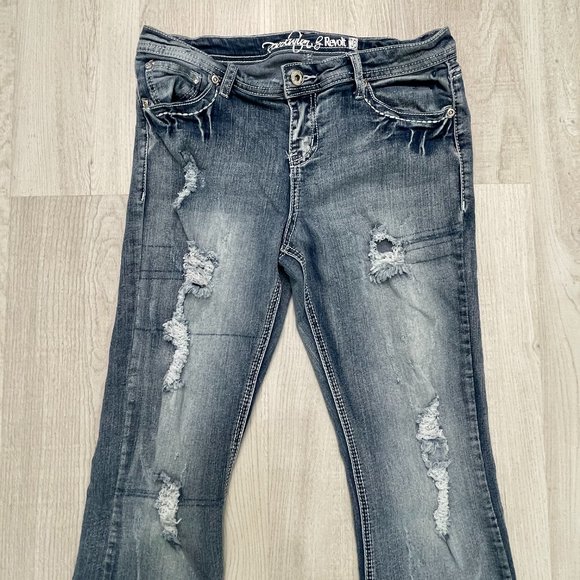 Revolution by Revolt distressed/ripped JEANS~size 16 - Picture 2 of 8